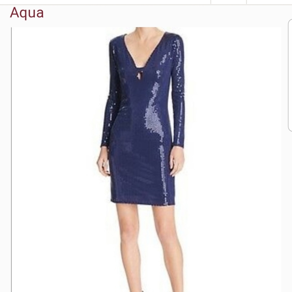 Aqua Sequin Dress
